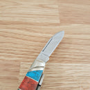 Rough Ryder Congress Pocket Knife Stainless Steel Blades Turquoise/MOP/Stone Handle 2405 -Rough Ryder - Survivor Hand Precision Knives & Outdoor Gear Store