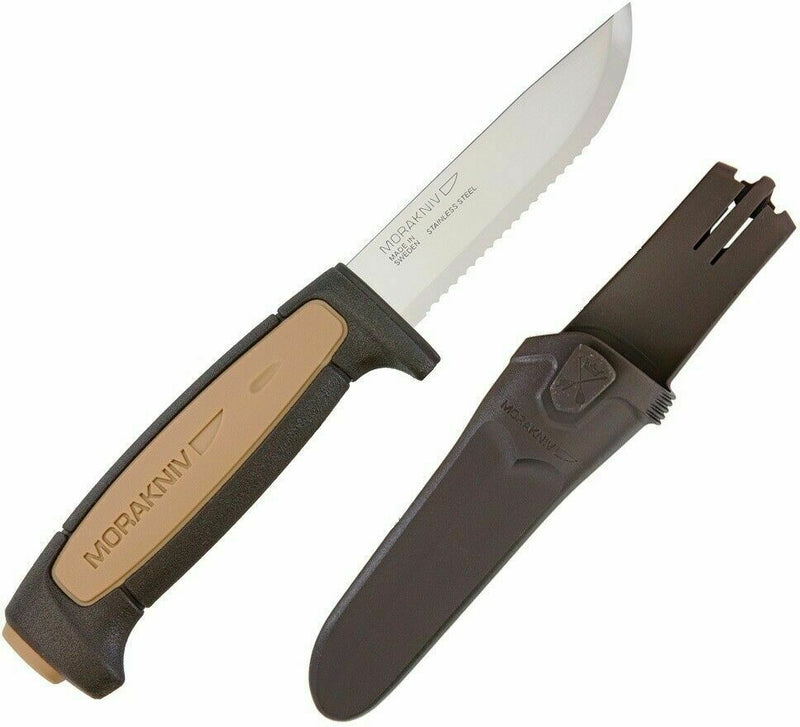 Mora Rope Fixed Knife 3.62" Stainless Steel Blade Tan Polypropylene Handle 01512 -Mora - Survivor Hand Precision Knives & Outdoor Gear Store