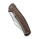 Civivi Sinisys Frame Folding Knife 3.75" 14C28N Sandvik Steel Blade Brown Micarta/Stainless Back Handle VC200392 -Civivi - Survivor Hand Precision Knives & Outdoor Gear Store