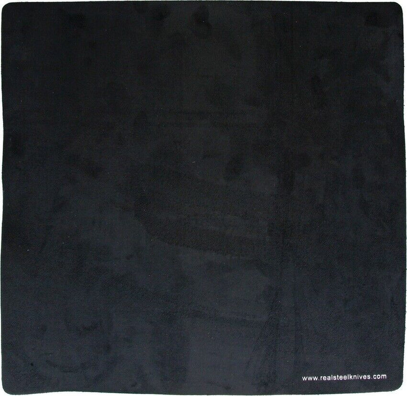 Real Steel Black Display Mat Size 15.75" x 15.75" Black Leather Construction 1001 -Real Steel - Survivor Hand Precision Knives & Outdoor Gear Store