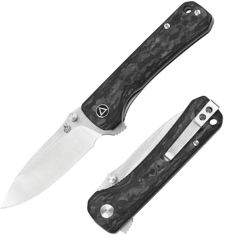 QSP Knife Hawk Folding Knife 3.25" CPM S35VN Steel Blade Carbon Fiber Handle 131F -QSP Knife - Survivor Hand Precision Knives & Outdoor Gear Store