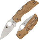 Spyderco Chapparal Folding Knife 2.88" CTS-XHP Steel Blade Bird's Eye Maple Handle 152WDP -Spyderco - Survivor Hand Precision Knives & Outdoor Gear Store