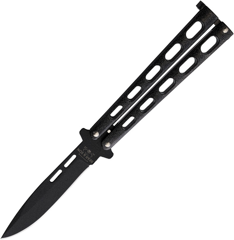 Bear & Son Butterfly Folding Knife 3.5" Stainless Steel Blade Galaxy Coated Zinc Handle 115GX -Bear & Son - Survivor Hand Precision Knives & Outdoor Gear Store