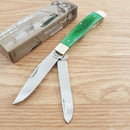 Frost Cutlery Trapper Pocket Knife Stainless Steel Blades Smooth Bone Handle 18812GSB -Frost Cutlery - Survivor Hand Precision Knives & Outdoor Gear Store