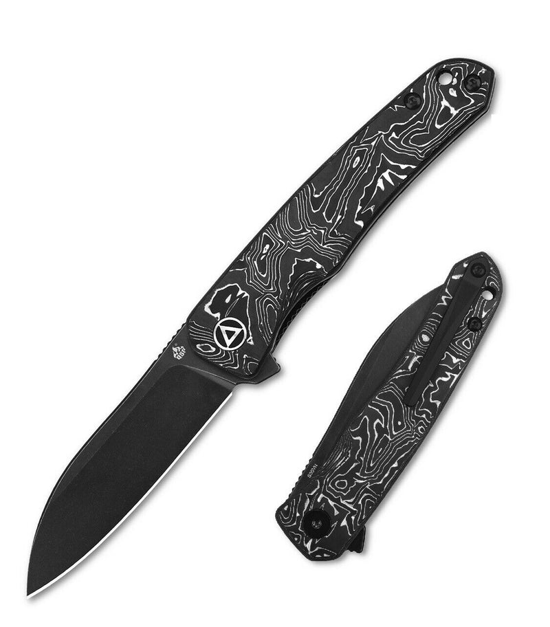 QSP Knife Otter Folding Knife 2.75" S35VN Steel Blade Aluminum Foil Carbon Fiber Handle 140A2 -QSP Knife - Survivor Hand Precision Knives & Outdoor Gear Store