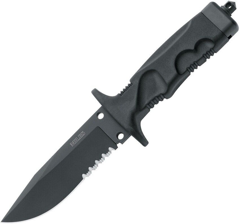 Fox Miles Combat Trooper Fixed Knife 5.25" N690 Steel Blade Black Forprene Handle 0171104 -Fox - Survivor Hand Precision Knives & Outdoor Gear Store