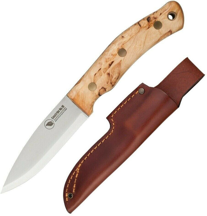 Casstrom No 10 Forest Fixed Knife 3.88" K720 Steel Full Tang Blade Curly Birch Handle 13104 -Casstrom - Survivor Hand Precision Knives & Outdoor Gear Store