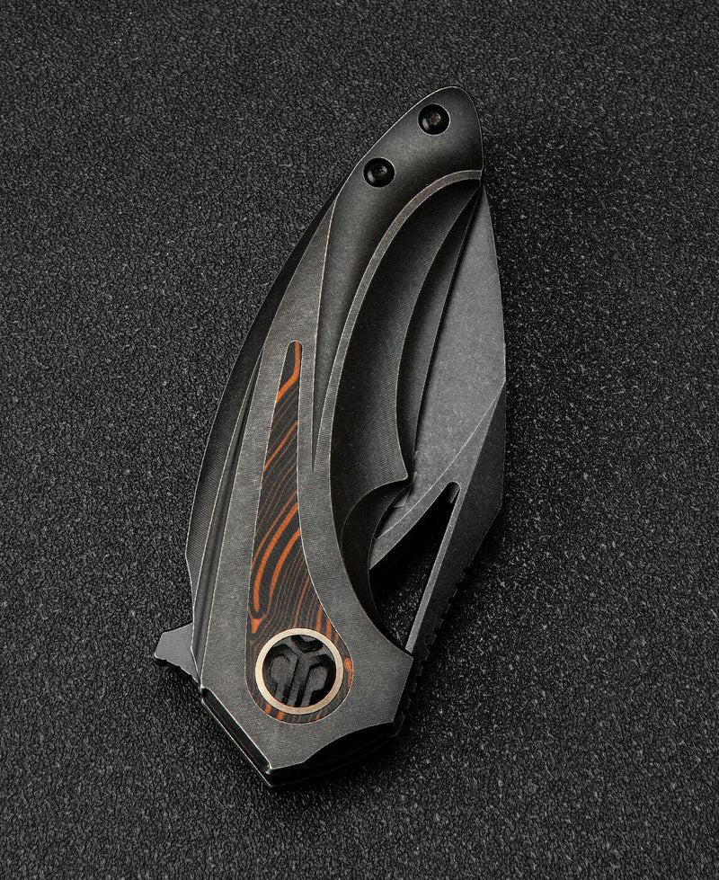 Bestech Knives Nuke Frame Folding Knife 2.63" M390 Steel Blade Titanium/G10 Handle T2107E -Bestech Knives - Survivor Hand Precision Knives & Outdoor Gear Store