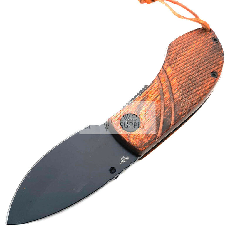 Rough Ryder Linerlock Folding Knife 2.5" Stainless Steel Blade Brown Wood Handle 2008 -Rough Ryder - Survivor Hand Precision Knives & Outdoor Gear Store