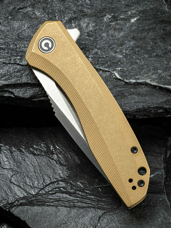 Civivi Baklash Linerlock Folding Knife 3.5" 154CM Steel Blade Brass Handle C801J -Civivi - Survivor Hand Precision Knives & Outdoor Gear Store