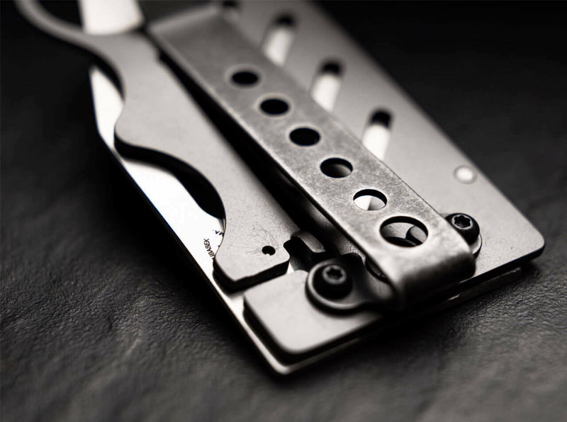 Boker Plus Credit Card Folding Knife 2.25" 440C Steel Blade Titanium Handle P01BO010 -Boker Plus - Survivor Hand Precision Knives & Outdoor Gear Store