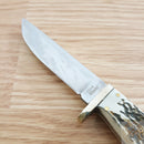 Frost Cutlery Fixed Knife 4" Stainless Steel Blade Stag Bone Resin/Nickel Silver Guard/Aluminum Pommel Handle W600SBR -Frost Cutlery - Survivor Hand Precision Knives & Outdoor Gear Store