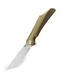 Bestech Knives Kamoza Folding Knife 3.63" Bohler M390 Steel Blade Gold Titanium Handle KT1911C -Bestech Knives - Survivor Hand Precision Knives & Outdoor Gear Store