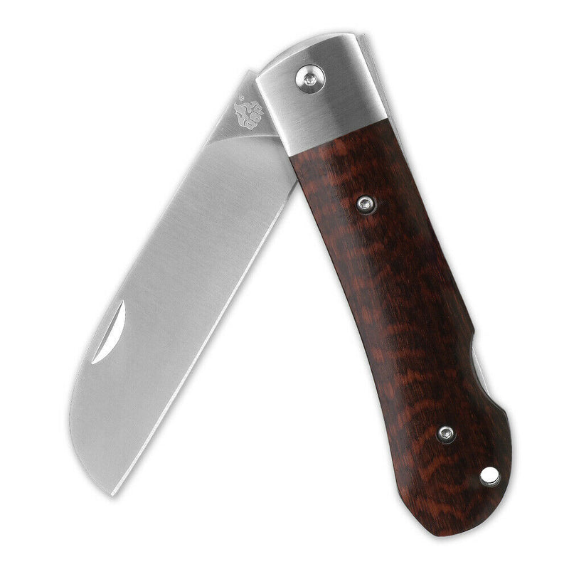 QSP Knife Worker Folding Knife 3.25" Bohler N690 Steel Blade Snakewood Handle 128C -QSP Knife - Survivor Hand Precision Knives & Outdoor Gear Store