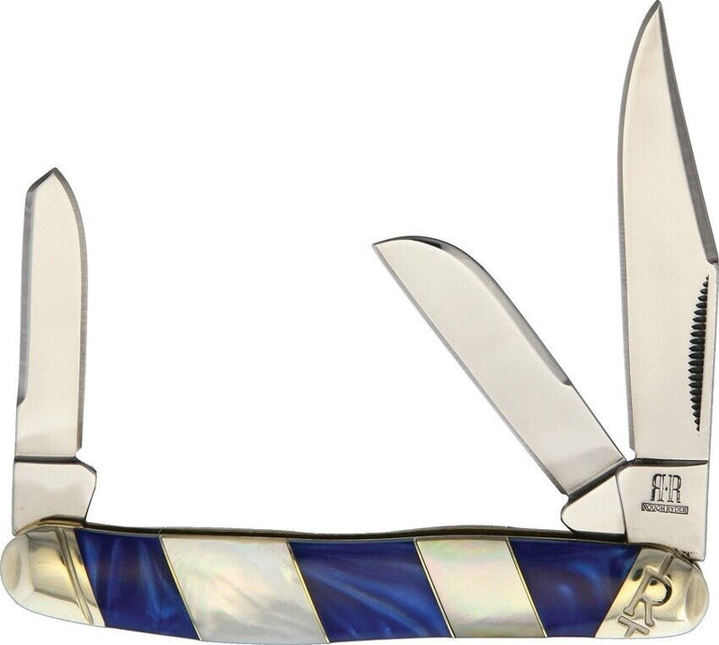 Rough Ryder Stockman Pocket Knife Stainless Steel Blades Mother Of Pearl/Acrylic Handle 2024 -Rough Ryder - Survivor Hand Precision Knives & Outdoor Gear Store