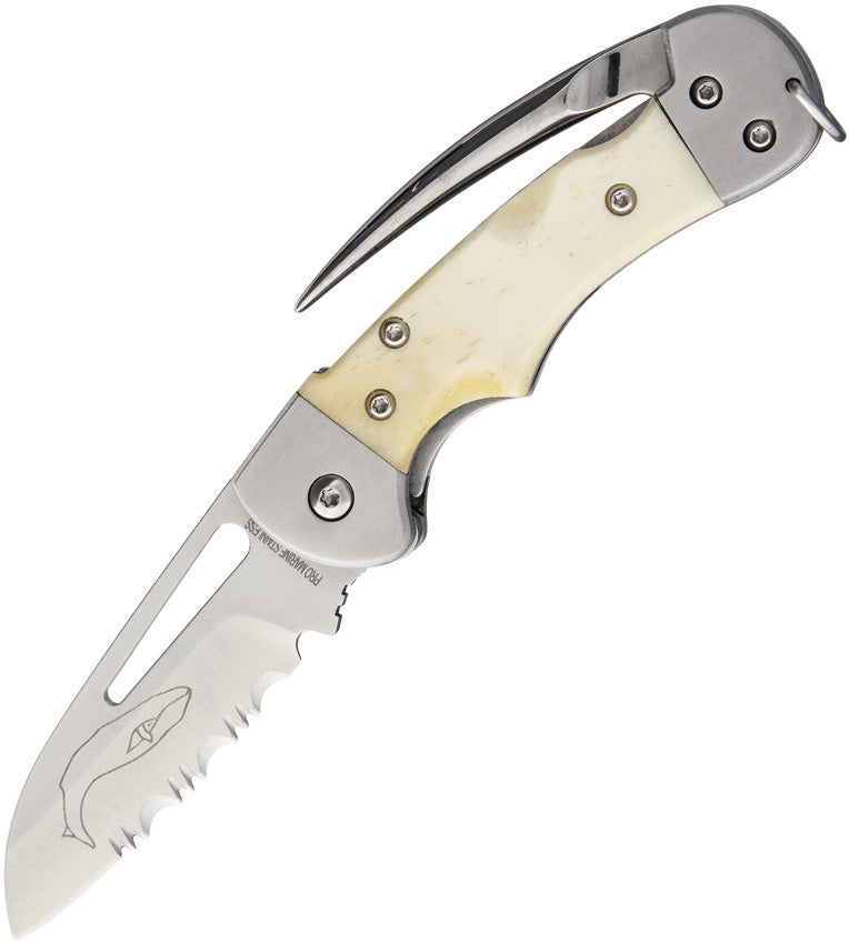 Myerchin Generation 2 Crew Folding Knife 2.5" German Stainless Steel Blade White Bone Handle AF377P -Myerchin - Survivor Hand Precision Knives & Outdoor Gear Store