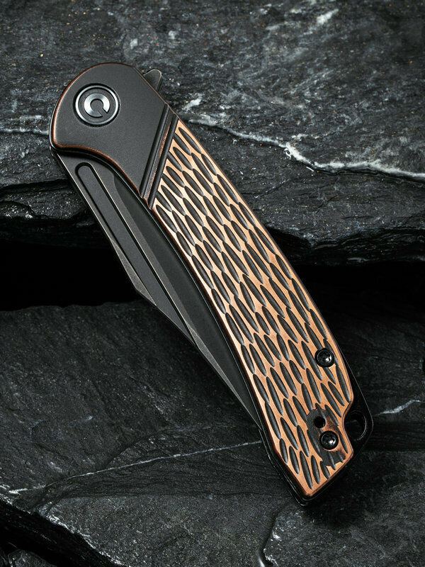 Civivi Dogma Linerlock Folding Knife 3.25" D2 Tool Steel Blade Copper Handle C2014B -Civivi - Survivor Hand Precision Knives & Outdoor Gear Store