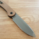 Civivi Elementum Folding Knife 3.5" 14C28N Sandvik Steel Blade Canvas Micarta Handle C2103D -Civivi - Survivor Hand Precision Knives & Outdoor Gear Store