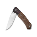 QSP Knife Gannet Folding Knife 3.38" 154CM Steel Blade Brown Micarta Handle 137B -QSP Knife - Survivor Hand Precision Knives & Outdoor Gear Store