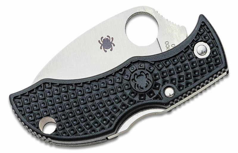 Spyderco Manbug Lockback Folding Knife 1.97" VG10 Steel Blade Black FRN Handle MBKWS -Spyderco - Survivor Hand Precision Knives & Outdoor Gear Store