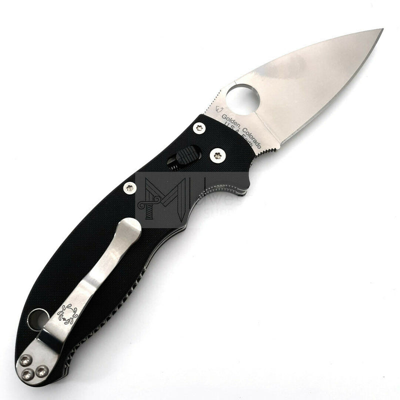 Spyderco Manix 2 Ball Bearing Lock Folding Knife 3.38" CPM S30V Steel Blade Black G10 Handle 101GP2 -Spyderco - Survivor Hand Precision Knives & Outdoor Gear Store