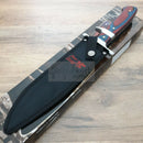 Frost Cutlery Bowie Fixed Knife 10" Stainless Clip Point Blade Frostwood Handle 18316FW -Frost Cutlery - Survivor Hand Precision Knives & Outdoor Gear Store