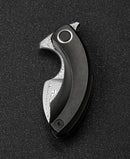 Bestech Knives STRELIT Folding Knife 2.13" Damascus Steel Blade Titanium Handle KT2103H -Bestech Knives - Survivor Hand Precision Knives & Outdoor Gear Store