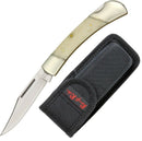 Rough Ryder Hunter Folding Knife Stainless Steel Blade White Smooth Bone Handle 067 -Rough Ryder - Survivor Hand Precision Knives & Outdoor Gear Store