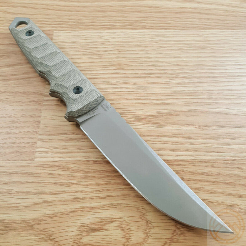 Fox Ryu Tactical Fixed Knife 5.25" Niolox Tool Steel Blade Green Micarta Handle 634MOD -Fox - Survivor Hand Precision Knives & Outdoor Gear Store