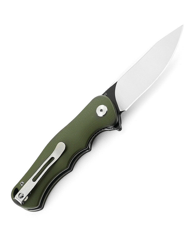 Bestech Knives Bobcat Folding Knife 3.25" D2 Tool Steel Blade Green G10 Handle G22B2 -Bestech Knives - Survivor Hand Precision Knives & Outdoor Gear Store