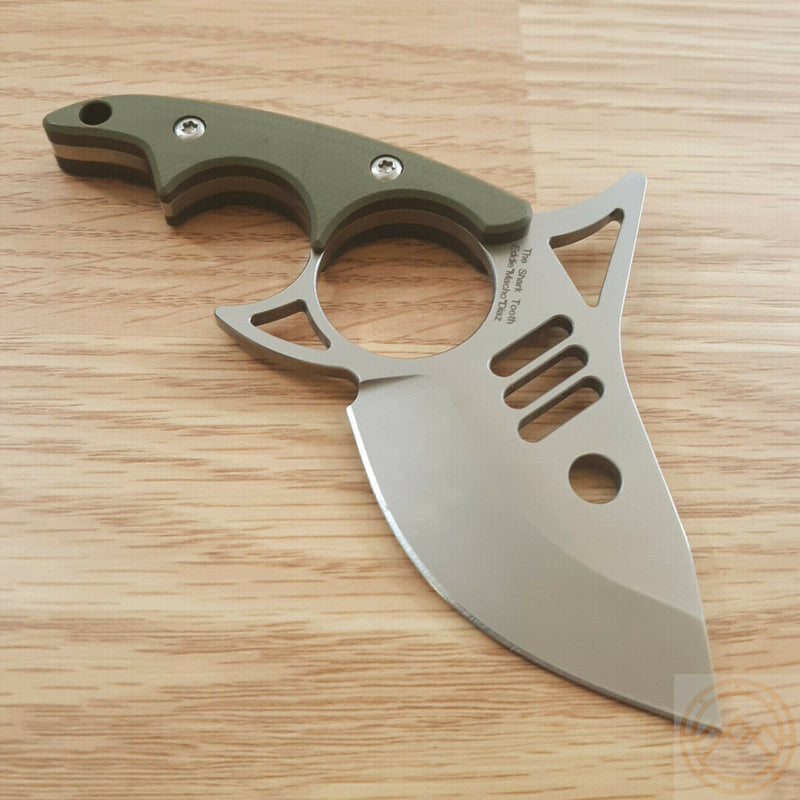 Kizer Cutlery The Shark Fixed Knife 2.5" Bohler N690 Steel Blade Green G10 Handle 1043N1 -Kizer Cutlery - Survivor Hand Precision Knives & Outdoor Gear Store