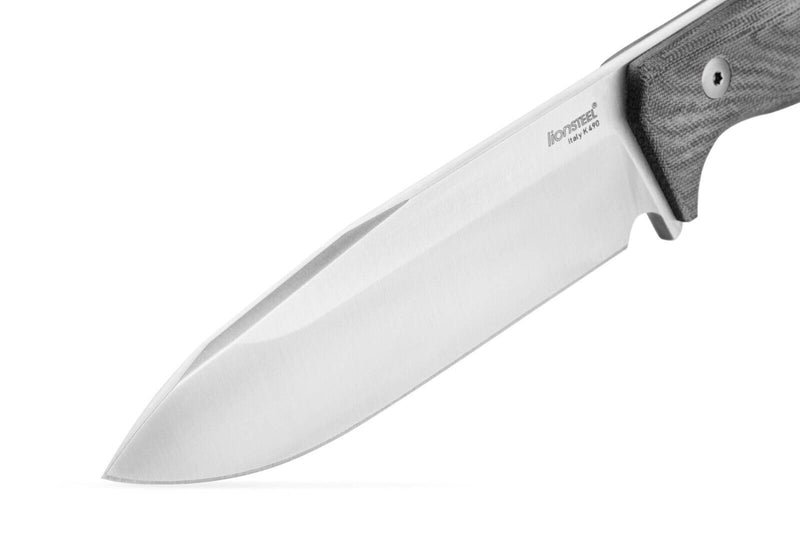 LionSTEEL T6 Fixed Knife Bohler K490 Steel Blade Black Canvas Micarta Handle T6CVB -LionSTEEL - Survivor Hand Precision Knives & Outdoor Gear Store