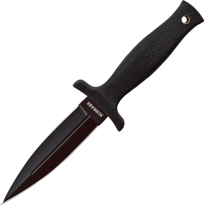 Schrade Small Boot Fixed Knife 3.6" Stainless Steel Double Edge Blade Black TPE Handle SCHF19 -Schrade - Survivor Hand Precision Knives & Outdoor Gear Store