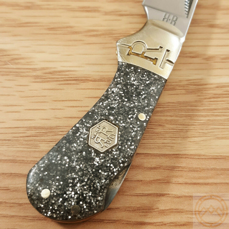 Rough Ryder Cub Lockback Folding Knife 1.25" Stainless Steel Blade Glitter Acrylic Handle 2011 -Rough Ryder - Survivor Hand Precision Knives & Outdoor Gear Store