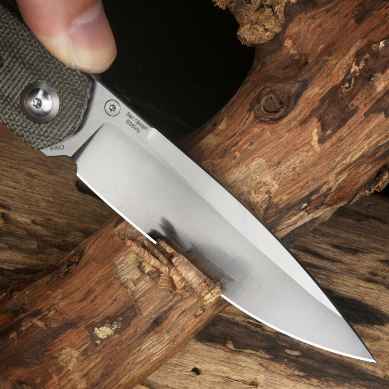 Artisan Sirius Folding Knife 3.54" S35VN Steel Blade Green Micarta Handle Z1849PODG -Artisan - Survivor Hand Precision Knives & Outdoor Gear Store