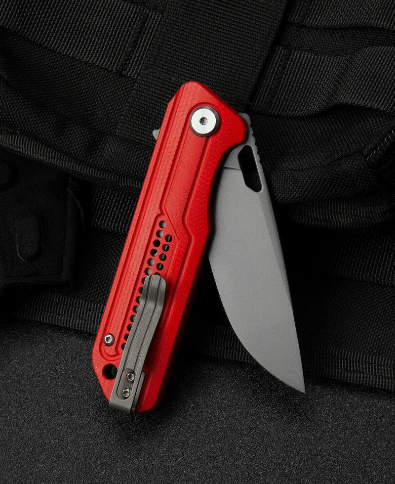 Bestech Knives Circuit Liner Folding Knife 3.25" K110 Tool Steel Blade Red G10 Handle G35C2 -Bestech Knives - Survivor Hand Precision Knives & Outdoor Gear Store