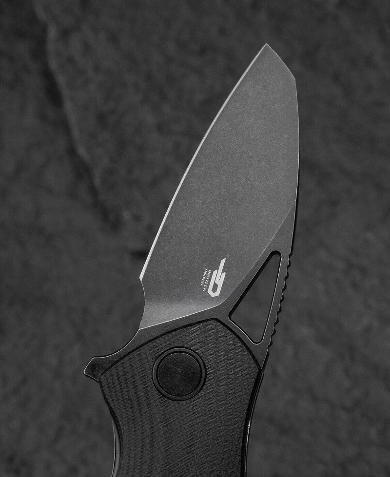 Bestech Knives Riverstone Linerlock Folding Knife 2.5" 154CM Steel Blade Black G10 Handle KL03C -Bestech Knives - Survivor Hand Precision Knives & Outdoor Gear Store