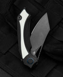 Bestech Knives Kasta Liner Folding Knife 3.5" 154CM Steel Blade Black And White G10 Handle KG45D -Bestech Knives - Survivor Hand Precision Knives & Outdoor Gear Store