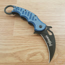 Fox Karambit Folding Knife 3" N690 Steel Blade Blue G10 / Carbon Fiber Handle 479BLT -Fox - Survivor Hand Precision Knives & Outdoor Gear Store