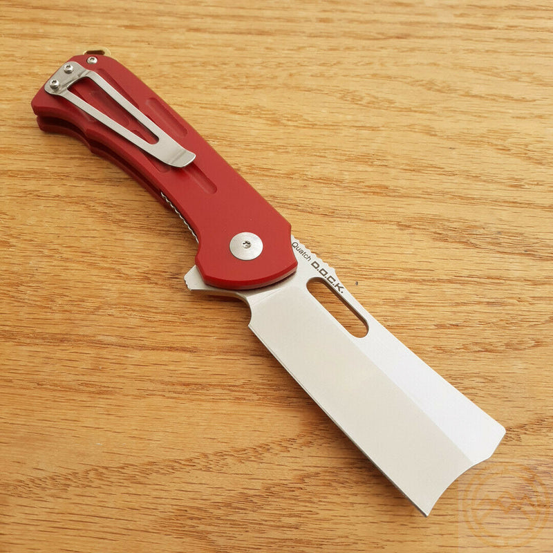 Kizer Cutlery Quatch Folding Knife 3" N690 Steel Blade Red Micarta Handle V3574N2 -Kizer Cutlery - Survivor Hand Precision Knives & Outdoor Gear Store