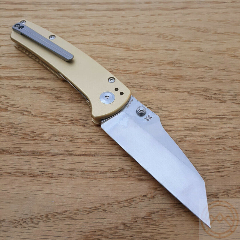 Kansept Knives Main Liner Folding Knife 3.5" 154CM Steel Blade Brass Handle 1015B6 -Kansept Knives - Survivor Hand Precision Knives & Outdoor Gear Store