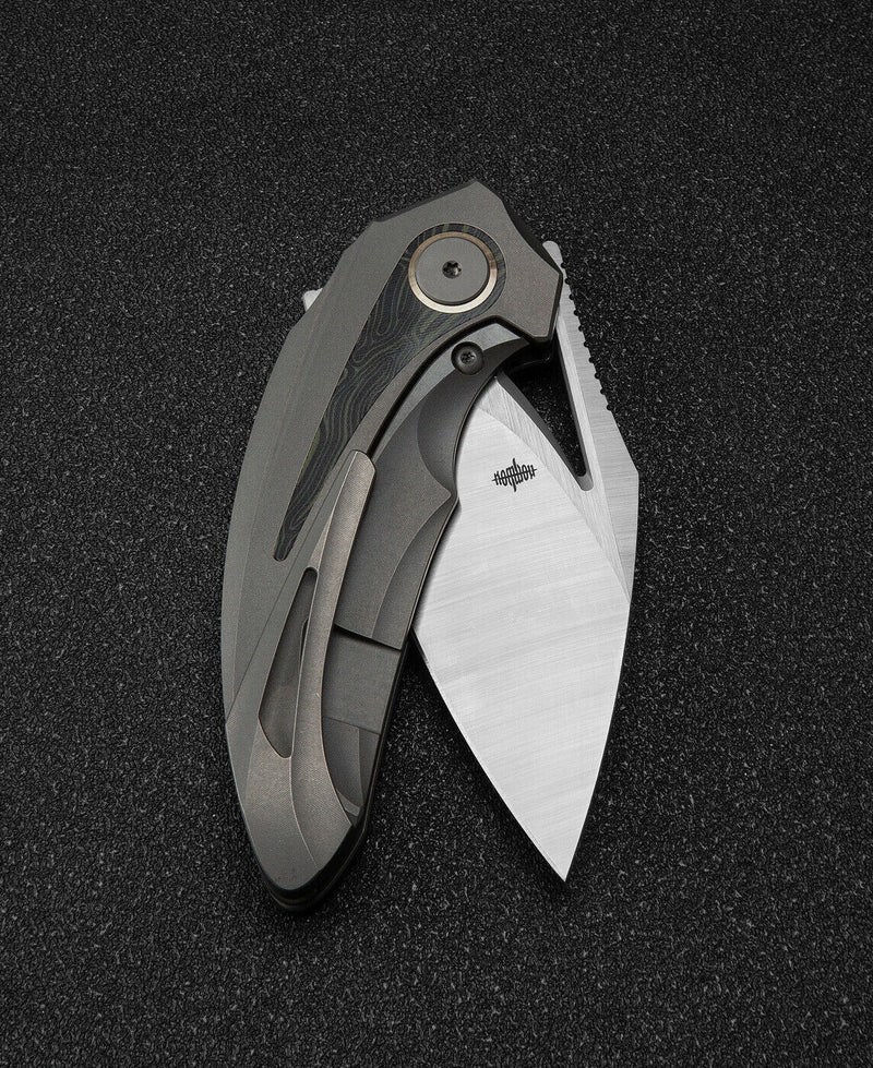 Bestech Knives Nuke Frame Folding Knife 2.63" M390 Steel Blade Titanium/G10 Handle T2107C -Bestech Knives - Survivor Hand Precision Knives & Outdoor Gear Store