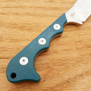 QSP Knife Neckmuk Neck Fixed Knife 2.88" D2 Tool Steel Blade Blue Micarta Handle 125D -QSP Knife - Survivor Hand Precision Knives & Outdoor Gear Store