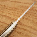 Fox Vintage Lee Fixed Knife 3.75" Satin Finish 440C Steel Full Tang Blade Stag Handle 638CE -Fox - Survivor Hand Precision Knives & Outdoor Gear Store