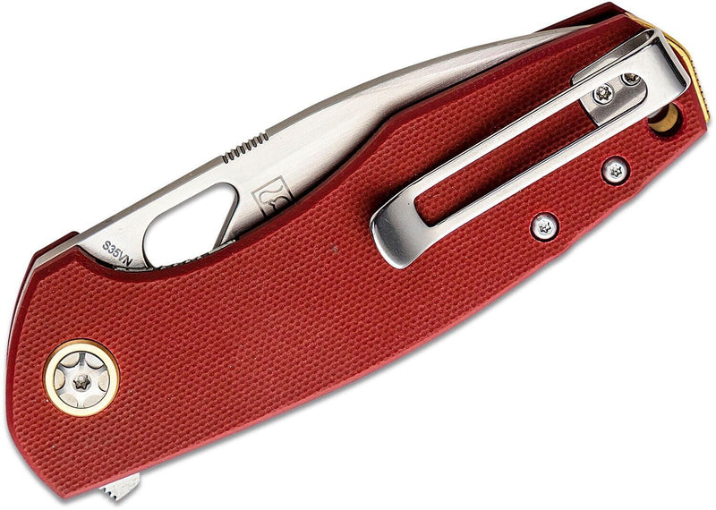 Boker Plus Little Friend Linerlock Folding Knife 3.03" CPM-S35VN Steel Blade Burgundy G10 Handle 01BO385 -Boker Plus - Survivor Hand Precision Knives & Outdoor Gear Store