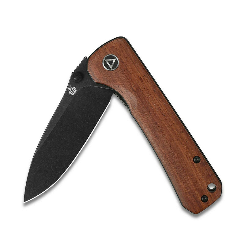 QSP Knife Hawk Folding Knife 3.25" Sandvik 14C28N Steel Blade Mkuruti Wood Handle 131O2 -QSP Knife - Survivor Hand Precision Knives & Outdoor Gear Store