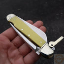 Rough Ryder Marlin Spike Pocket Knife 440 Steel Blades Yellow Smooth Synthetic Handle R897 -Rough Ryder - Survivor Hand Precision Knives & Outdoor Gear Store