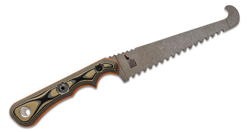 TOPS Muley Combo Kydex Fixed Knife 154CM Steel Full Blades Tan / Black G10 Handles MCMB02 -TOPS - Survivor Hand Precision Knives & Outdoor Gear Store