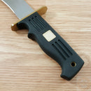 Frost Cutlery Quicksilver Bowie Fixed Knife 9.75" Stainless Steel/Drop Point Blade Black Rubber Handle S577 -Frost Cutlery - Survivor Hand Precision Knives & Outdoor Gear Store