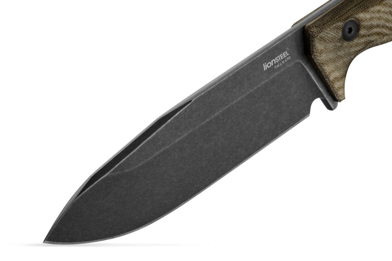 LionSTEEL T6 Fixed Knife Bohler K490 Steel Blade Green Canvas Micarta Handle T6BCVG -LionSTEEL - Survivor Hand Precision Knives & Outdoor Gear Store